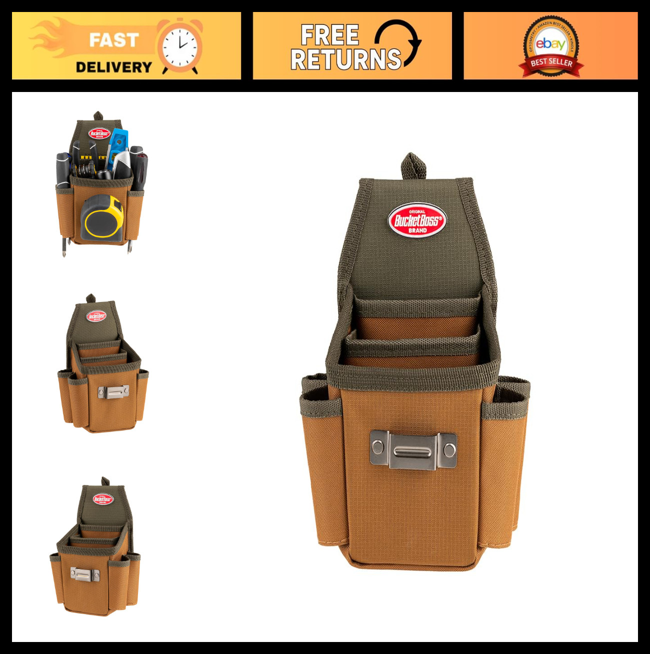 Utility Plus Pouch with FlapFit – Versatile Tool Organizer, Original Series, Bro