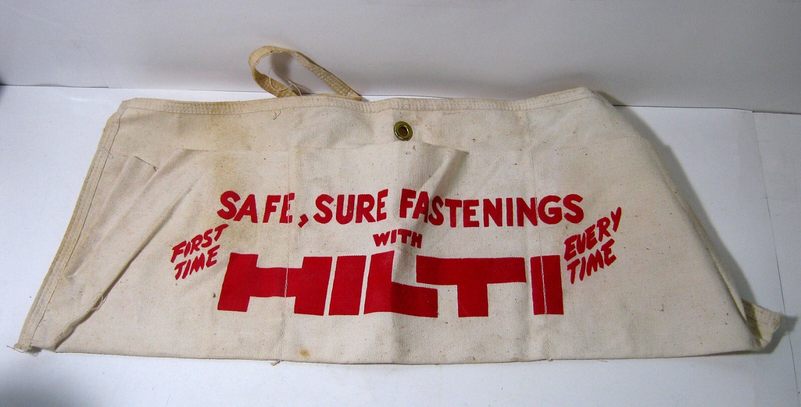 Vintage Hilti Nail Fastener Canvas Pouch