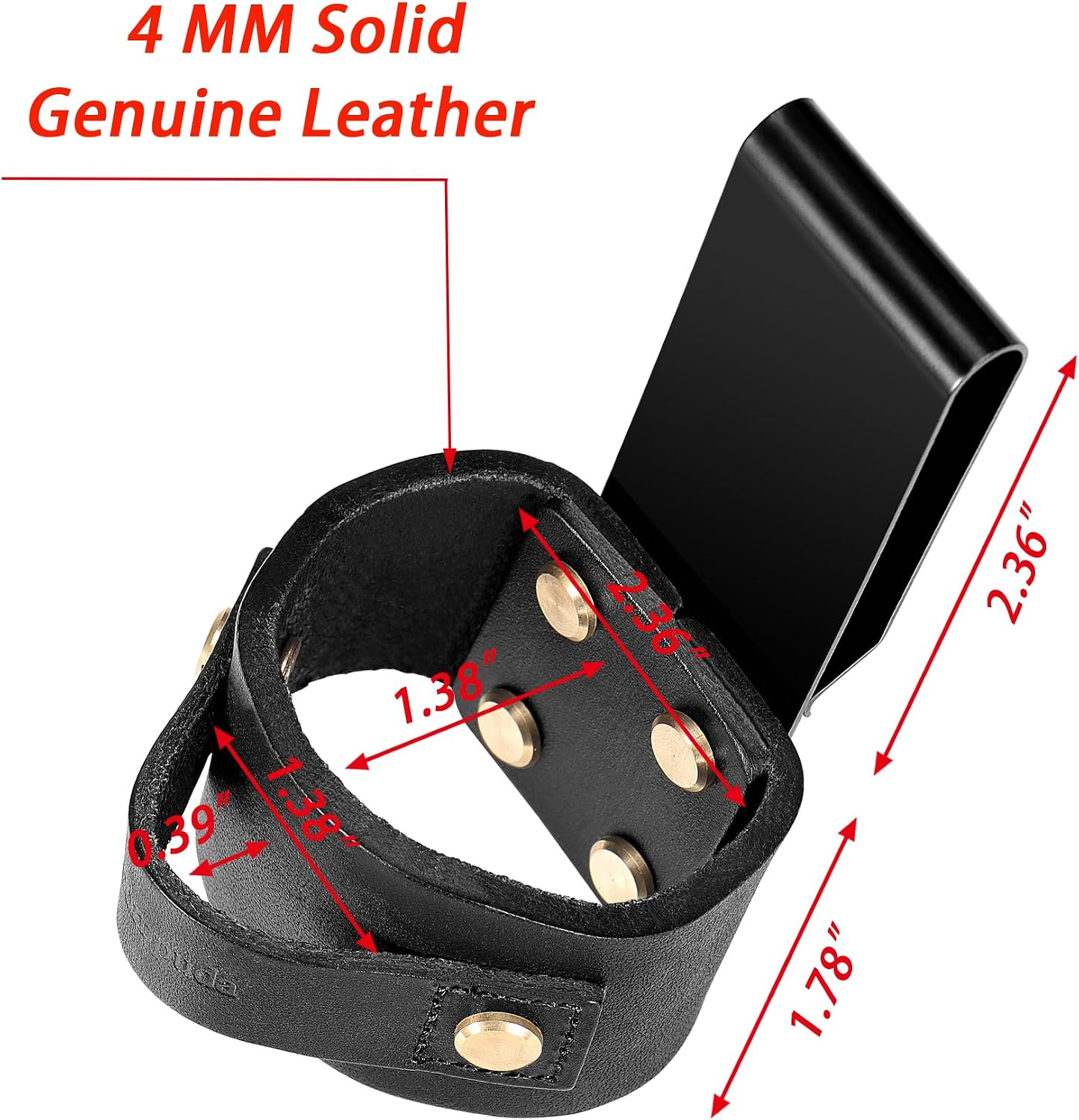 Hammer Holder,Professional Leather Hammer Holster – Clip-On Tool Belt Holder for