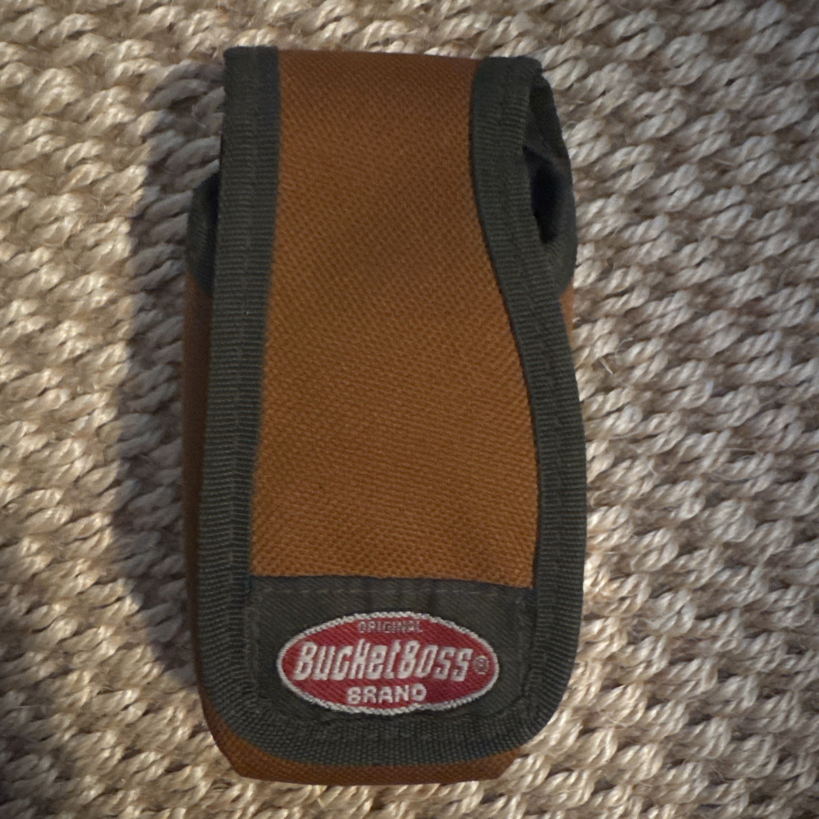 Rare HTF Bucket Boss Clip on Belt Tool Holder Cell Phone Holder Tough Canvas
