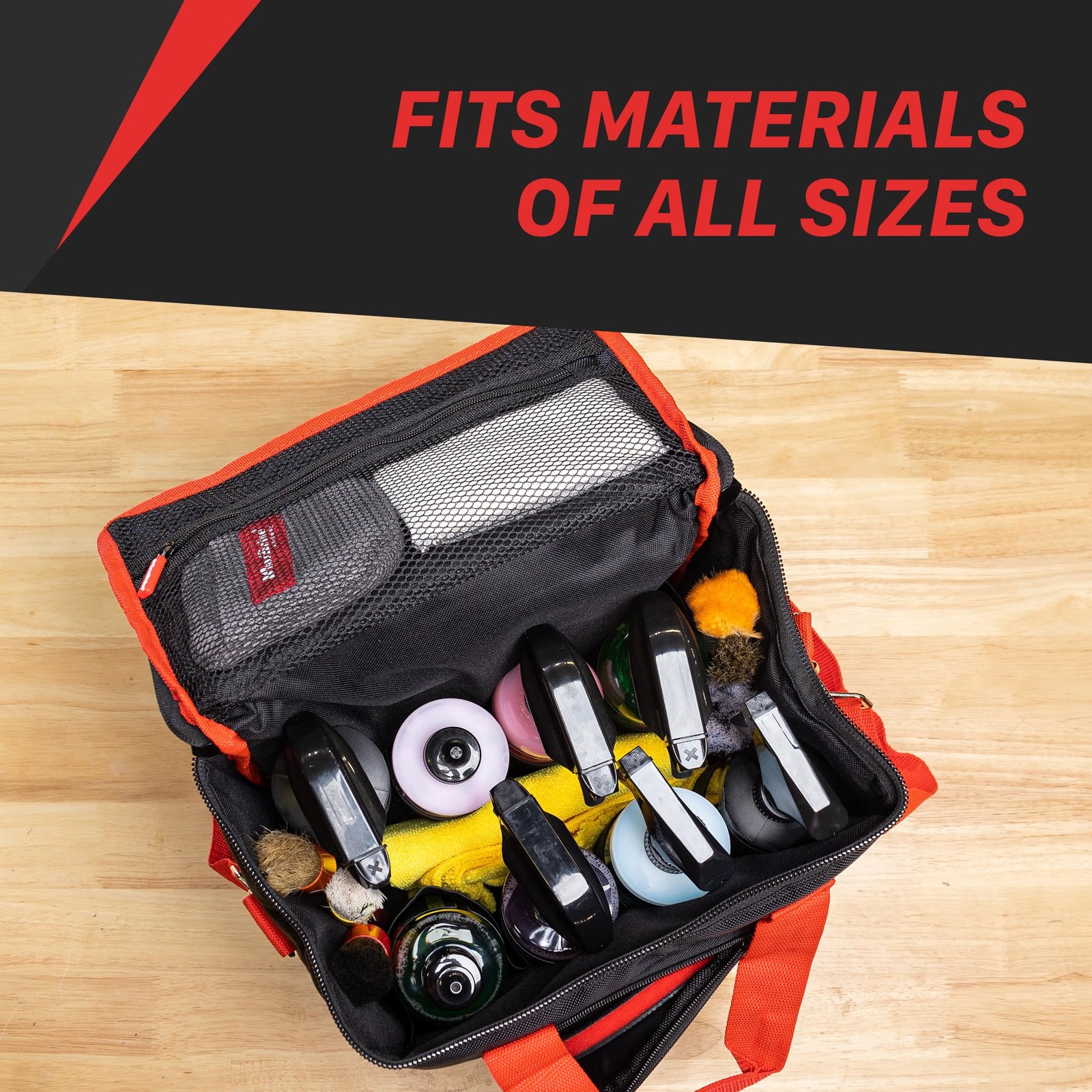 Maxshine H08A Universal Detailing Tool Bag Tote with Belt Handle 1680D Oxford