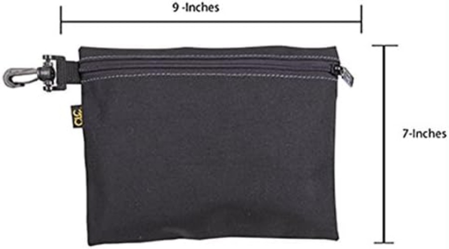 CLC 1100 Multi-Purpose Clip-on Zippered Poly Bags – 3 Pack for Easy Organization