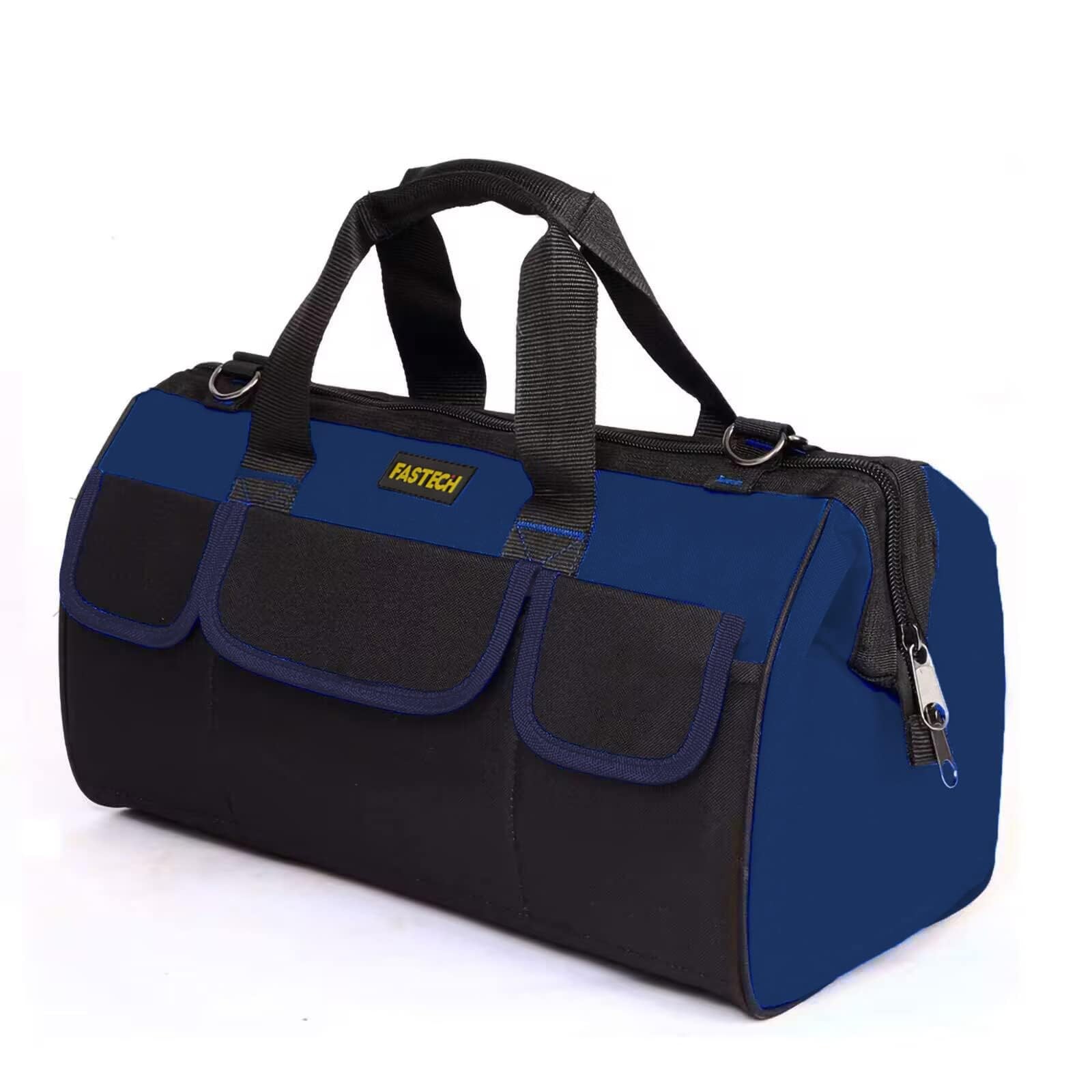 14 Inch Heavy Duty Tool Bag Wide Mouth Storage Organizer Tote With Pockets Men