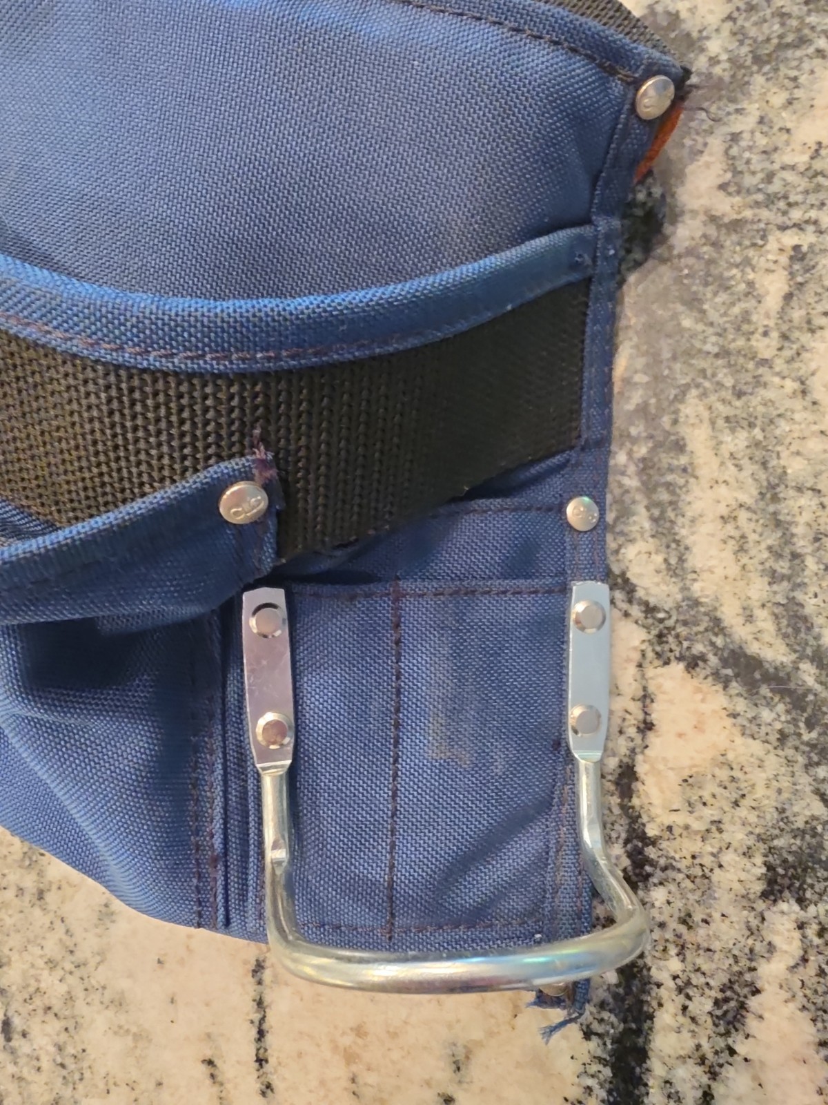 DuroLite Canvas Tool Belt Pouch Multi-Pocket Blue Work Apron – Excellent…