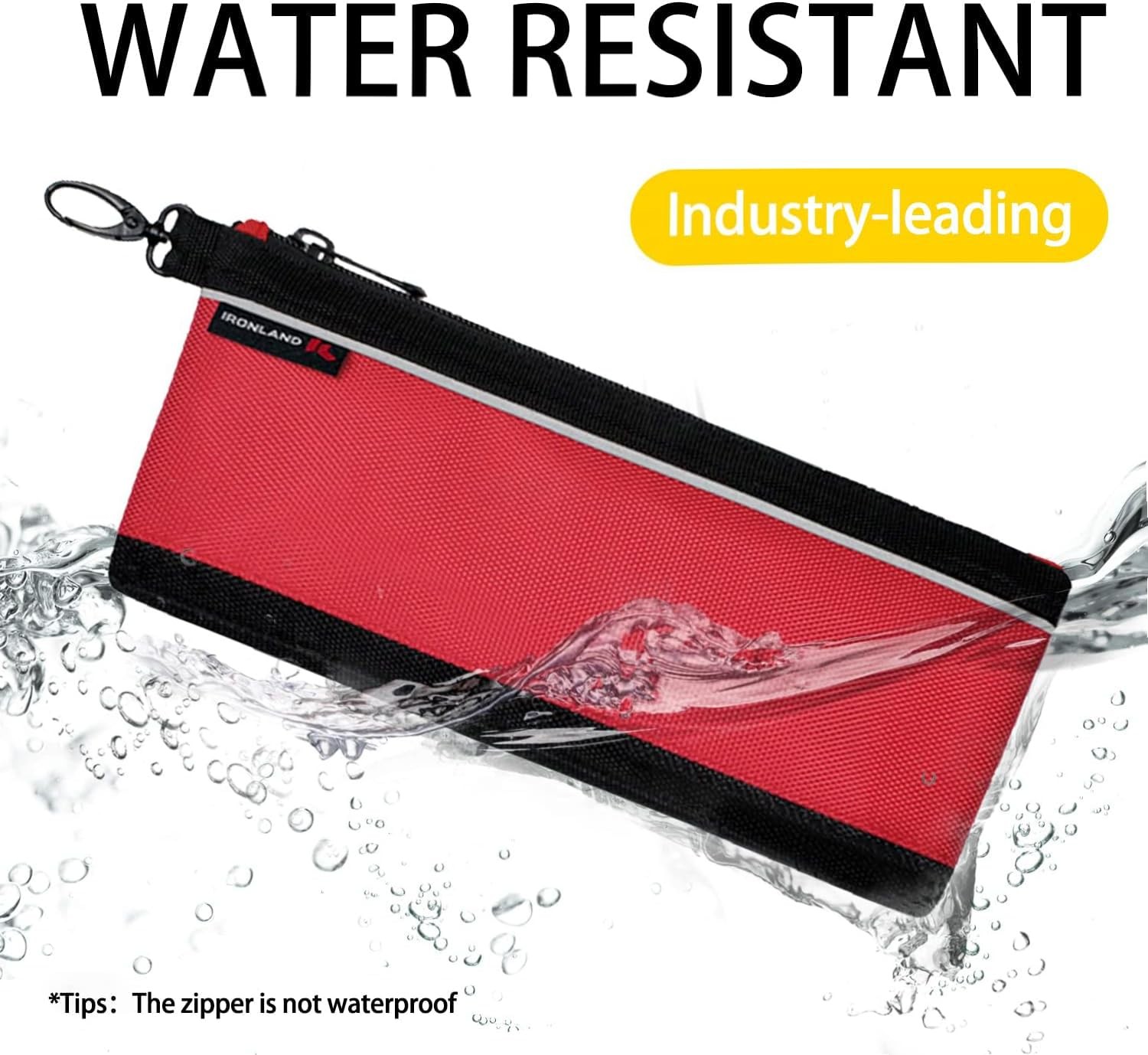 12.5″ Small Zipper Tool Pouch Waterproof 1680D Multipurpose Organizer 4 PCS