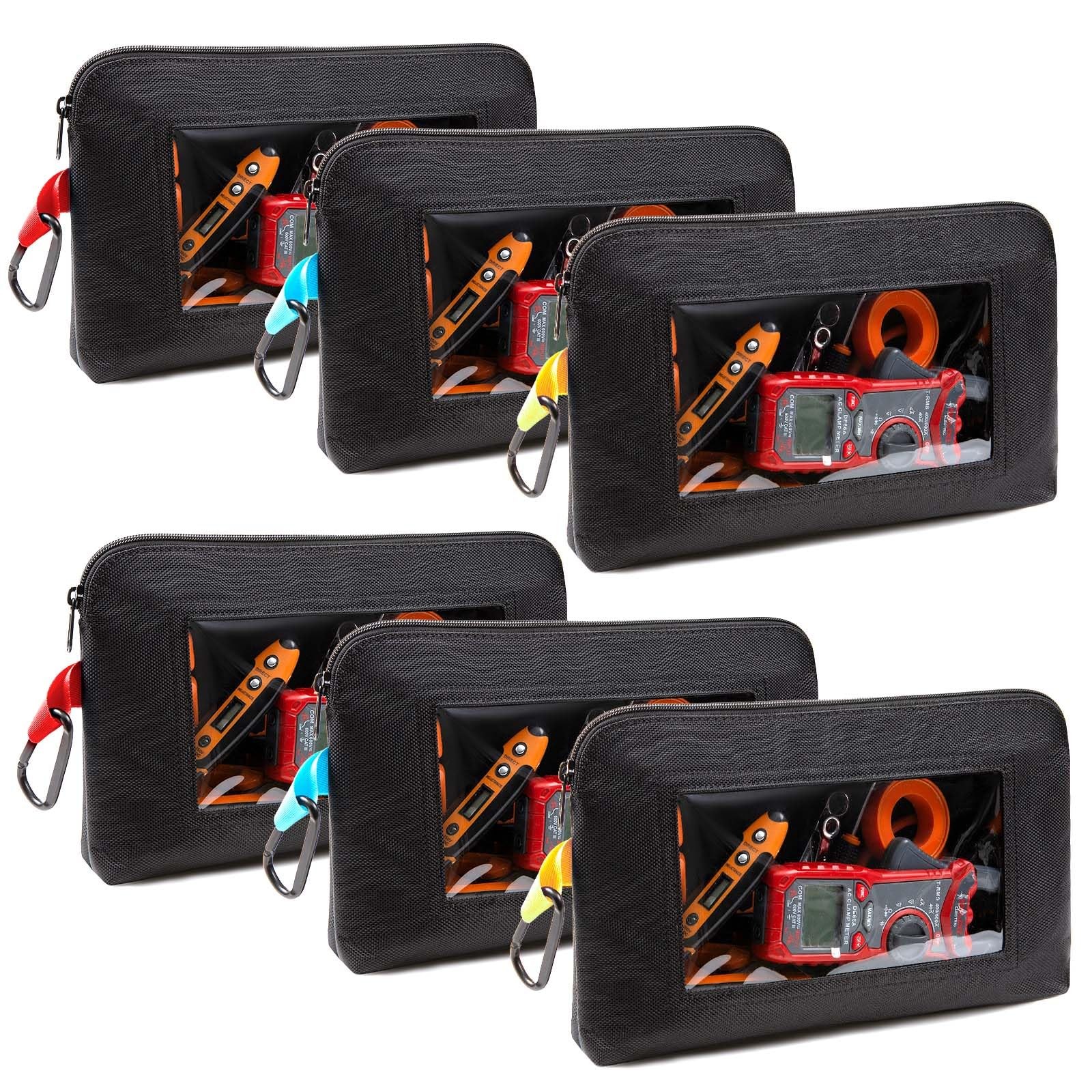 Clear Tool Pouch, Heavy Duty Small Tool Bag with Zipper, Canvas Tool Pouch Or…