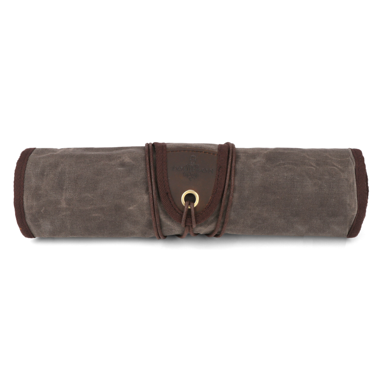 TOURBON Vintage Wax Canvas Carving Tool Organizer Bag Roll up Storage Holder