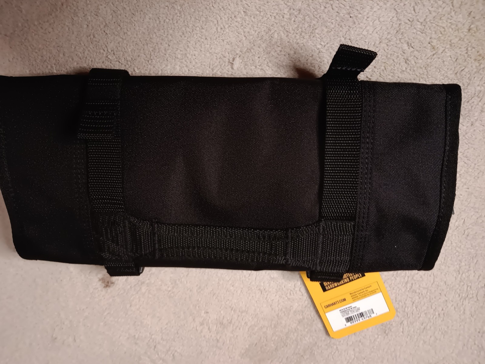Carhartt 18 Pocket Utility Roll, Essential Tool Roll (Black) w/ Embroidered Logo