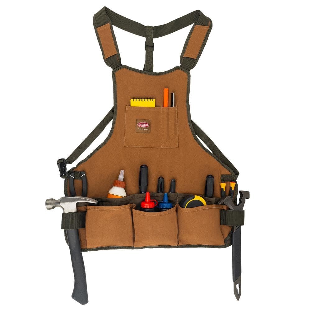 23 in. 16-Pocket Duckwear Super Bib Tool Work Apron