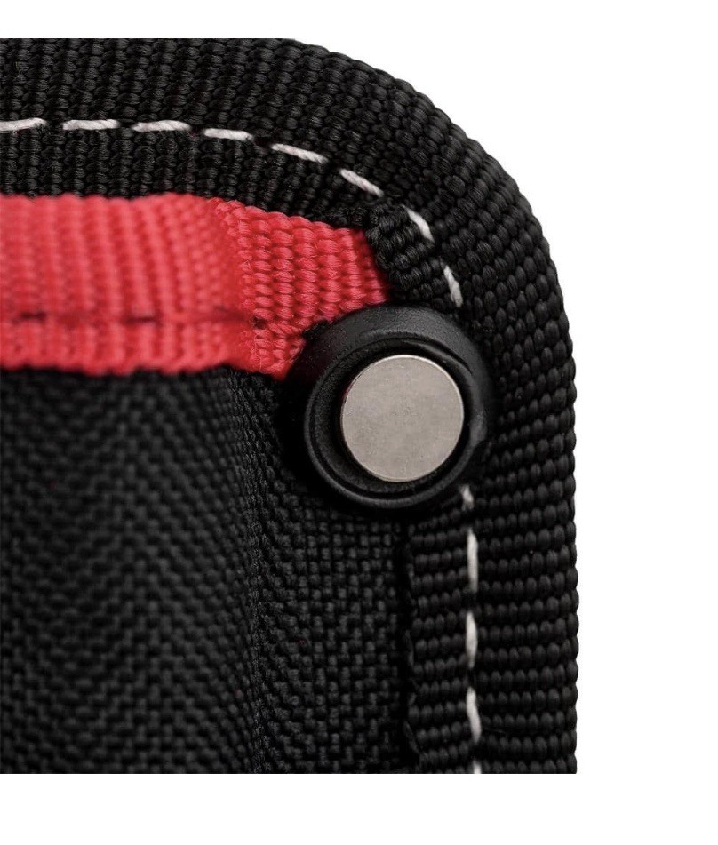 Husky Tool Belt Pouch 3 Pocket Clip On 7 in Water Resistant Heavy Duty Storage