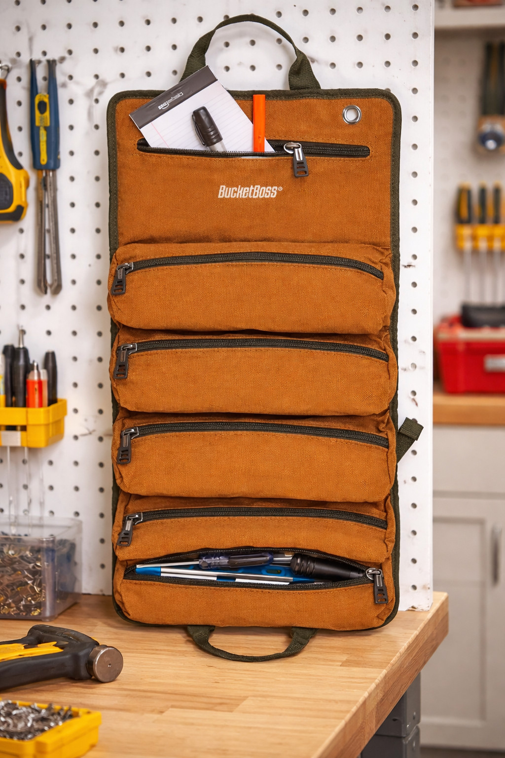 Bucket Boss – Super Roll, Tool Bags – Original Series (74004) , Brown NEW