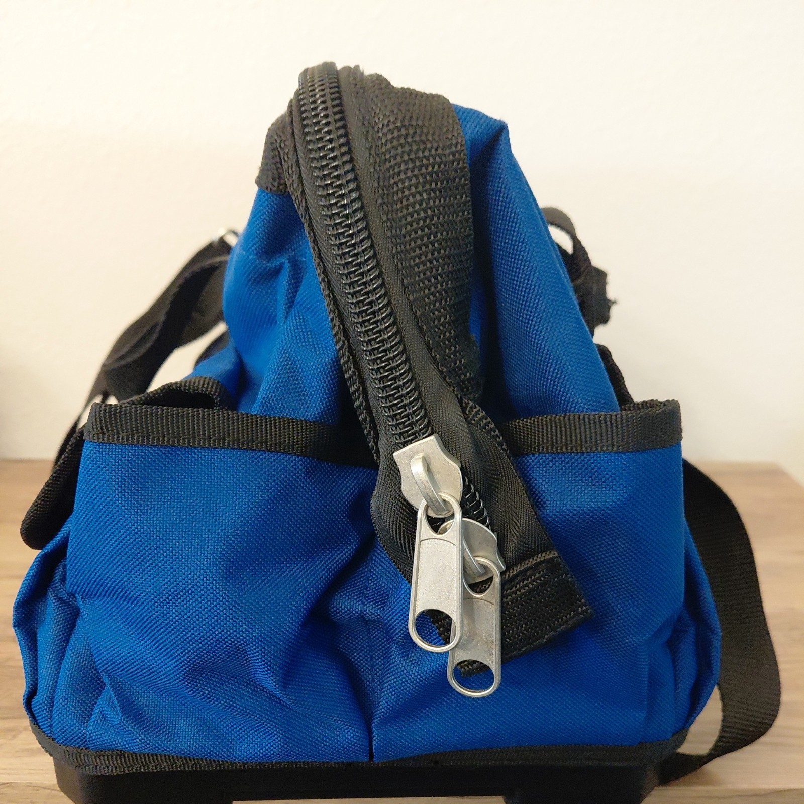 Uline Blue Canvas Portable Tool Storage Bag W/ Zipper