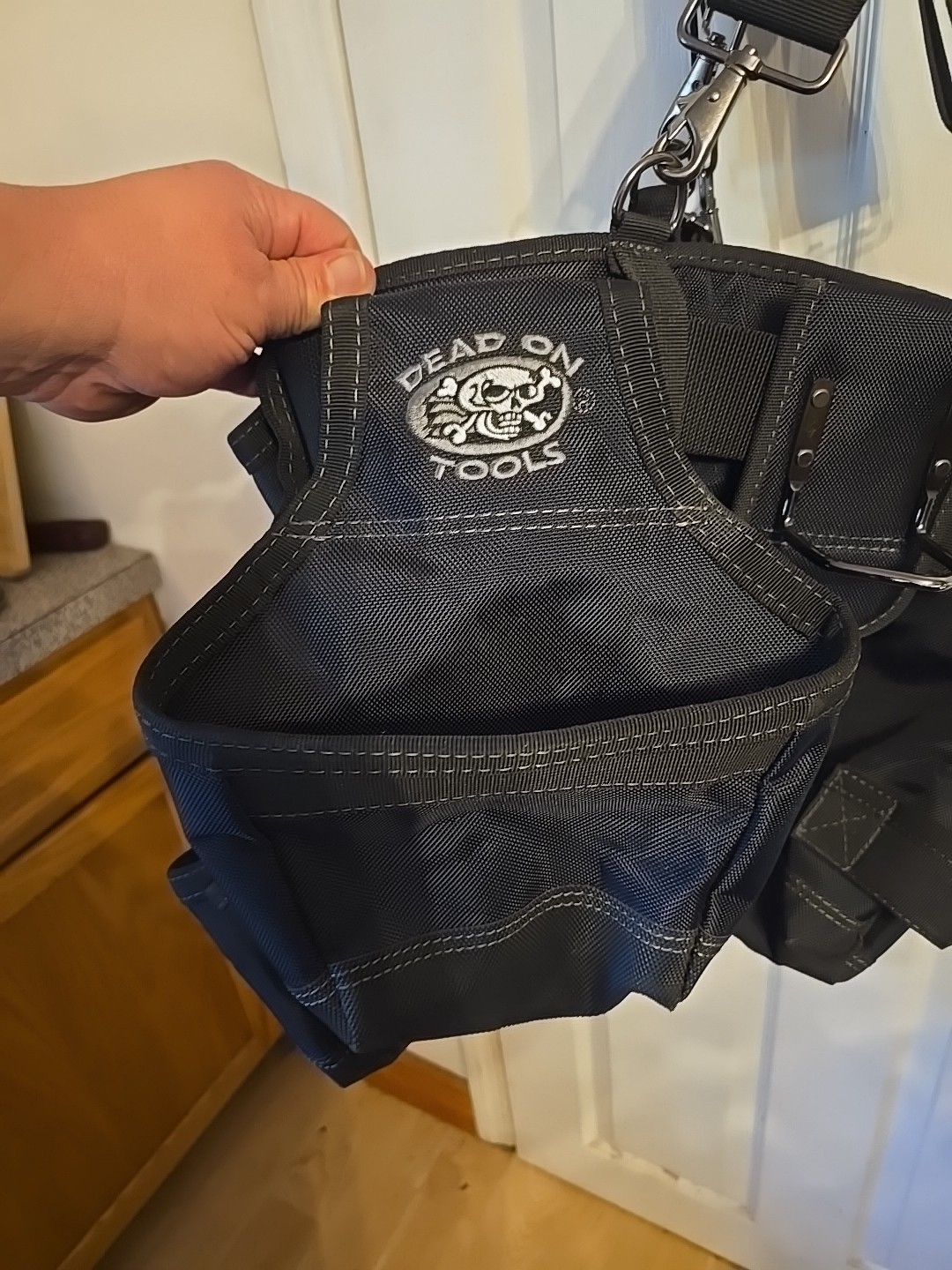Dead On Tools Quality 19 Pocket Carpenters Tool Belt Suspenders Hammer Holster +