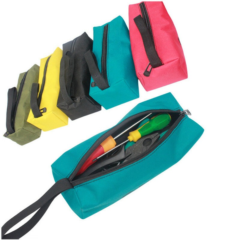 Zipper Tool Bag Firm Organize Storage Small Parts Hand Tool Plumber Electrician