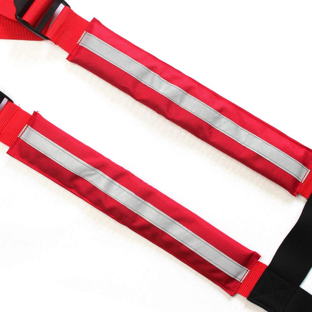 MELOTOUGH Firefighter Pant Suspenders Fire/Rescue Quick Adjust X-Large, Red