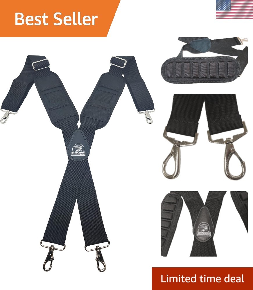 Molded Air Channel Suspenders for Ultimate Comfort & Reinforcement – Adjustable
