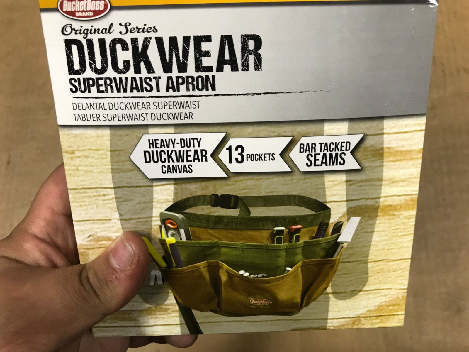 New Bucket Boss Duckwear Superwaist Apron – Brown – #80100 – 13 Pocket