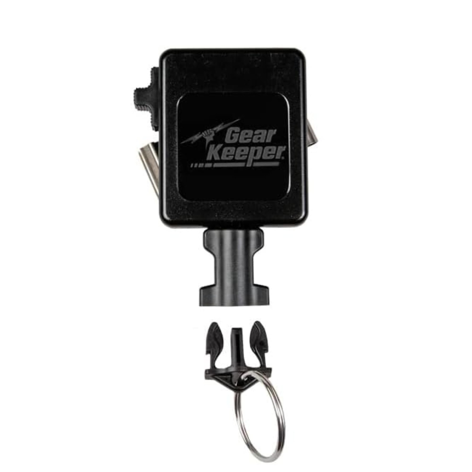 Retractable Keychain with Stainless Steel Rotating Belt Clip – Split Ring Tac…
