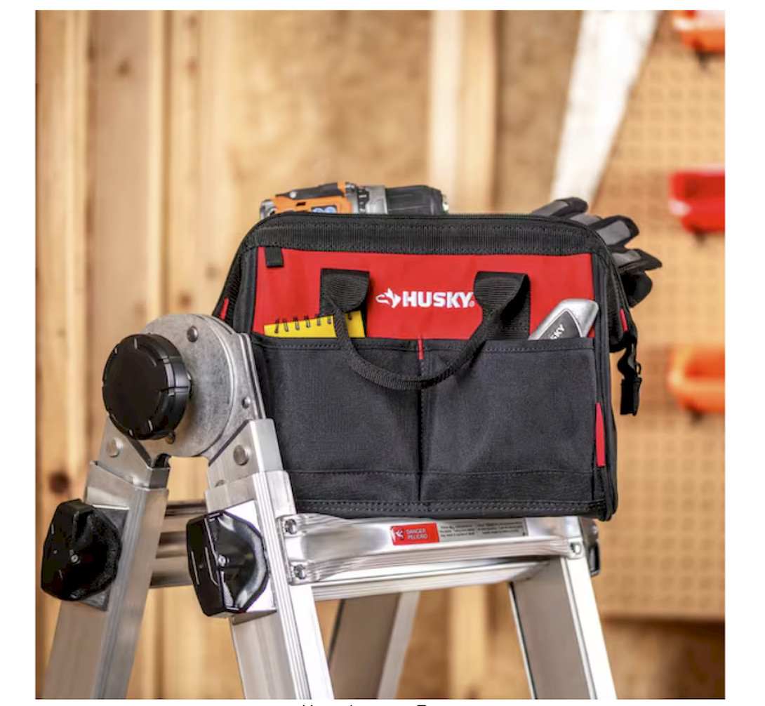 Husky 12 in 4 Pocket Zippered Tool Bag