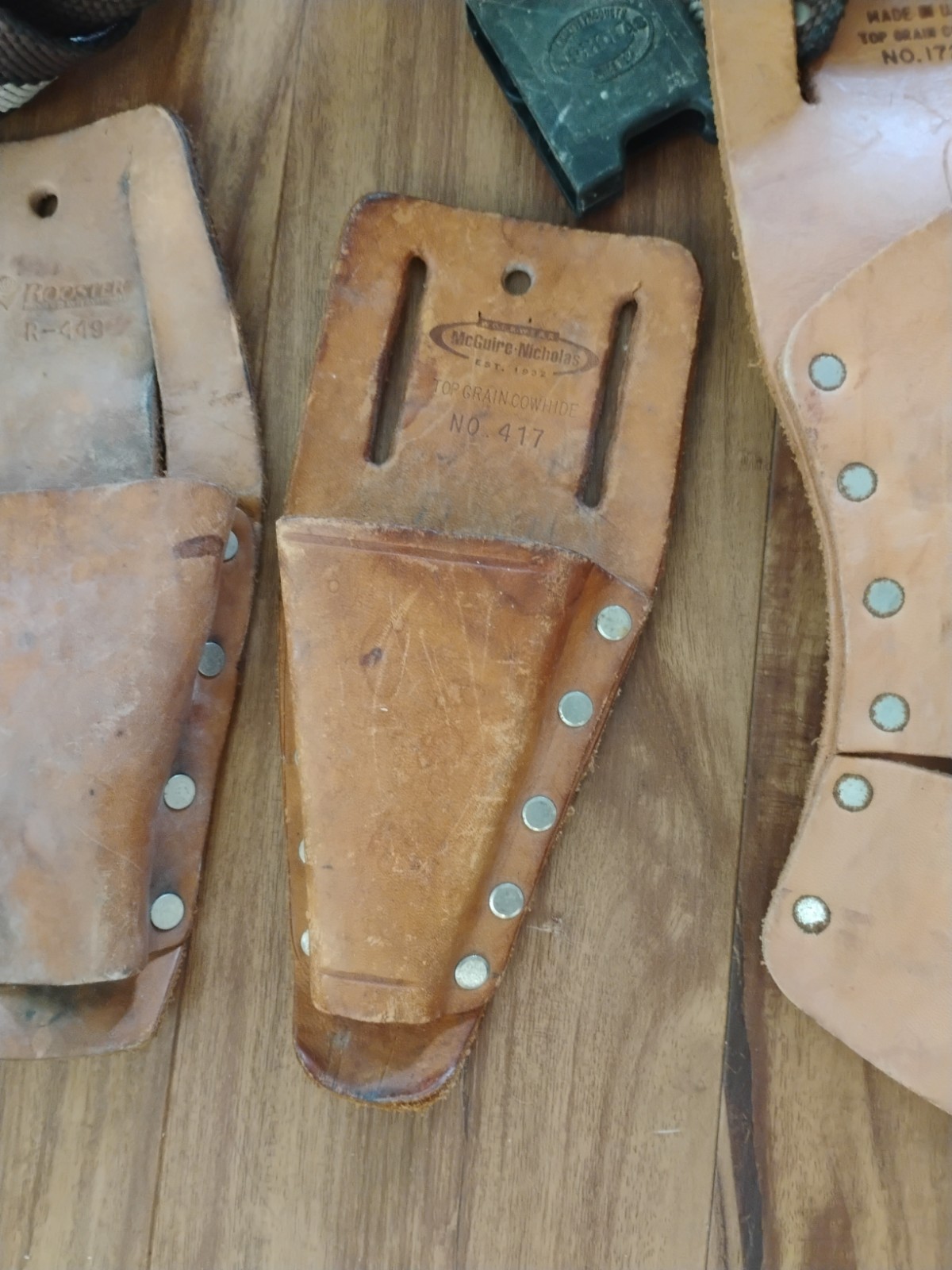 Nicholas Top Grain Cowhide 1720R Leather Drill Holder Pouch & Pliers Sheath