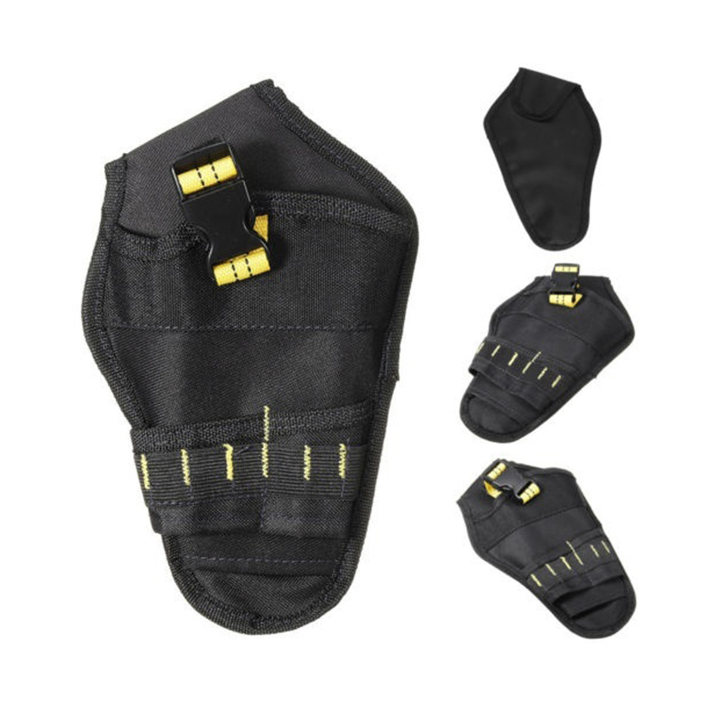 Drill Bag Heavy Duty Holster Tool Belt Pouch Bit Holder Hanging Waist Drill Tool