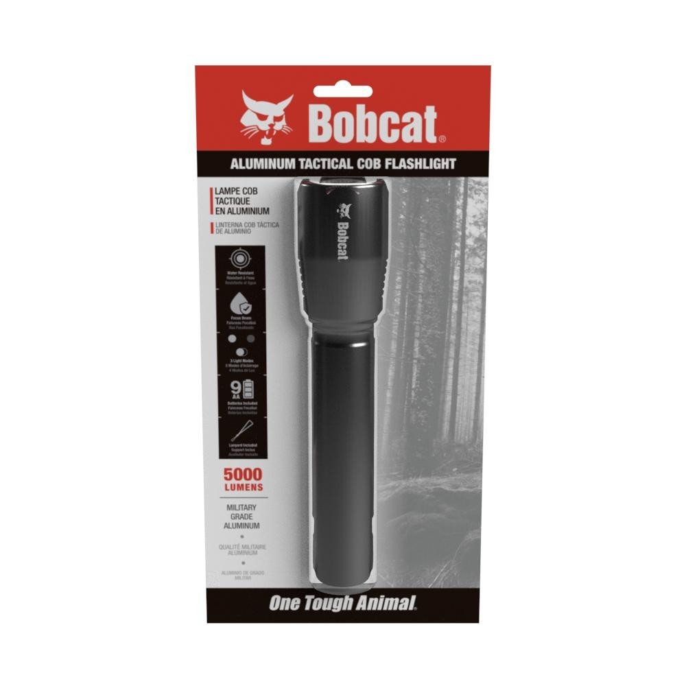 Bobcat Backpack Tool Bag + 5000 Lumen COB LED Battery Tactical Flashlight – NEW