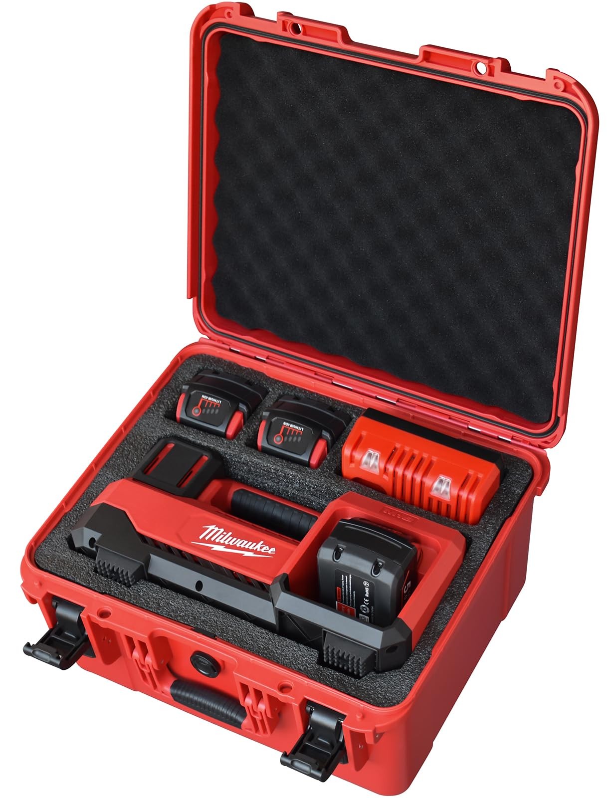 Air Compressor Hard Storage Case for Milwaukee M18 11 x 5 x 13 inches, Black