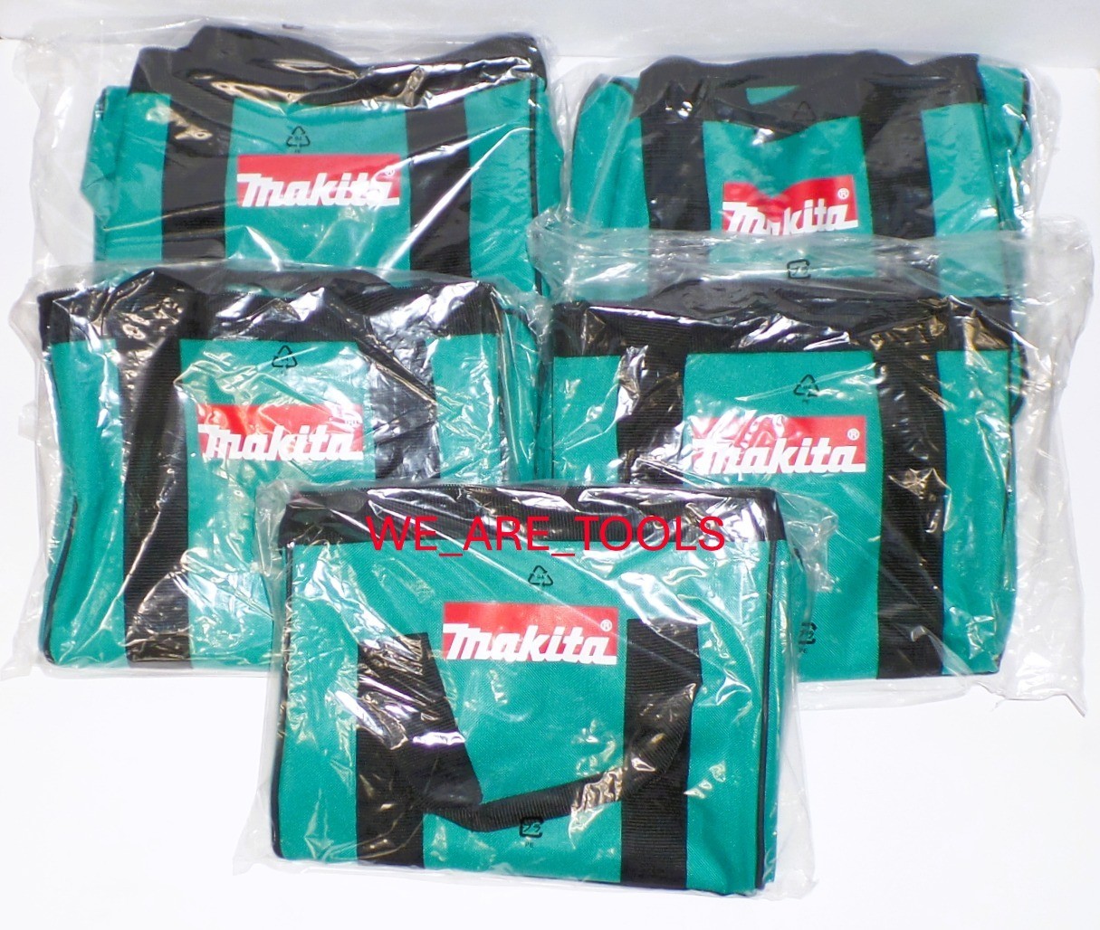 (5) Makita Blue 11″x 9″ x 11″ Tool Bag/Case For 18V Drill, Saw, Grinder Volt