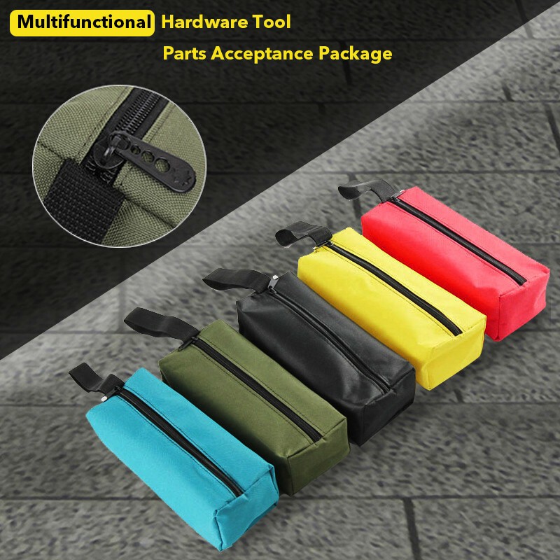 Zipper Tool Bag Firm Organize Storage Small Parts Hand Tool Plumber Electrician