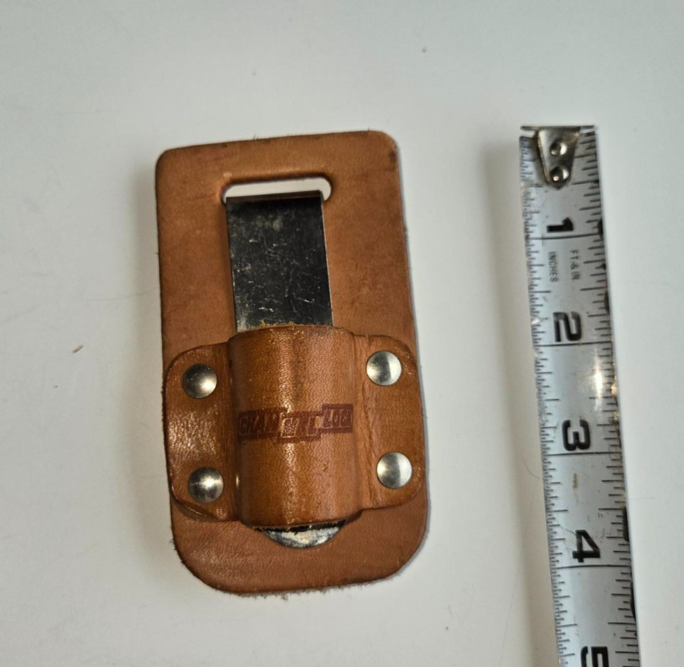 Channellock 906H Leather Holster Holder with metal belt clip
