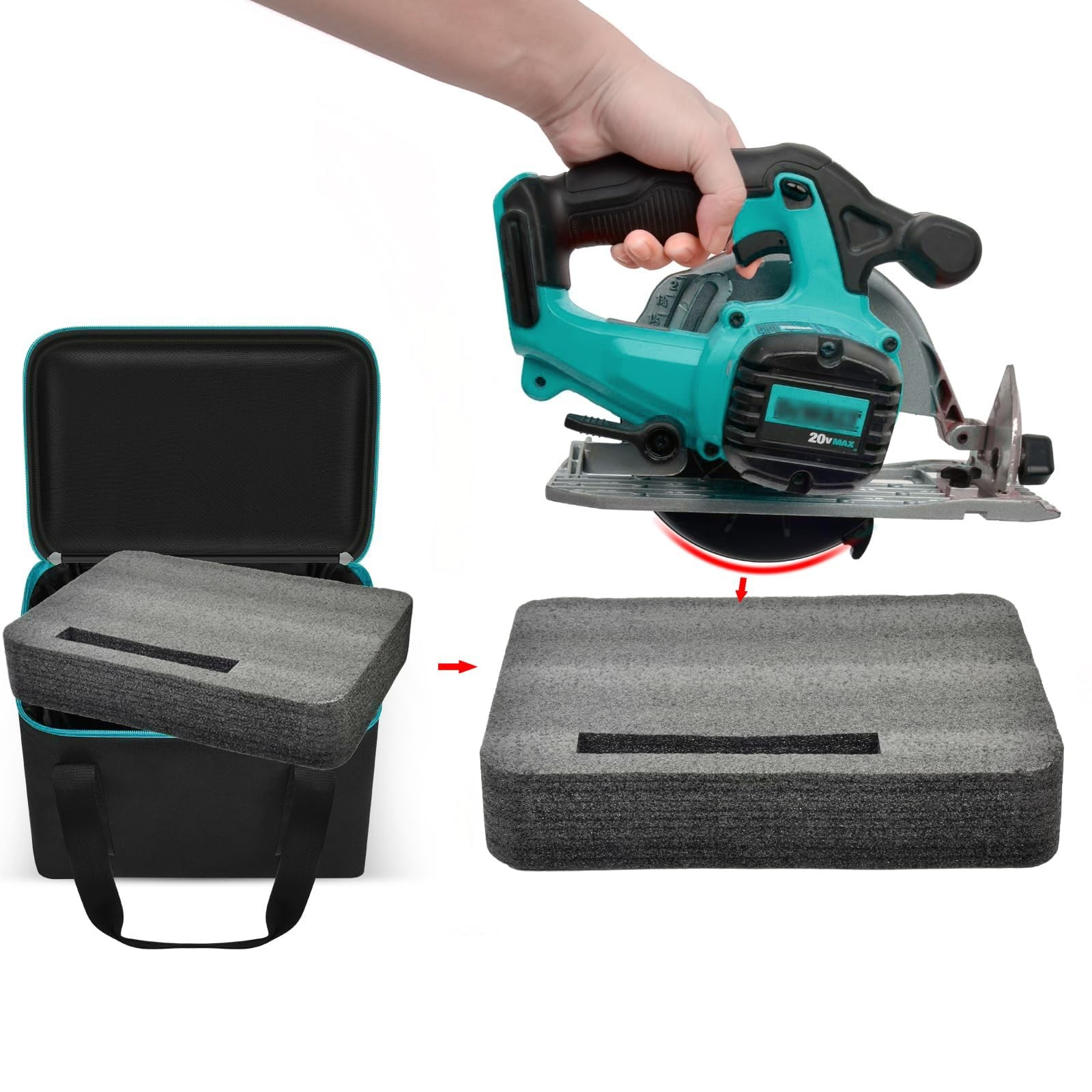 Universal Tool Bag for DEWALT 20V MAX Circular Saw 6.5Inch DCS391B/DCS565B, f…