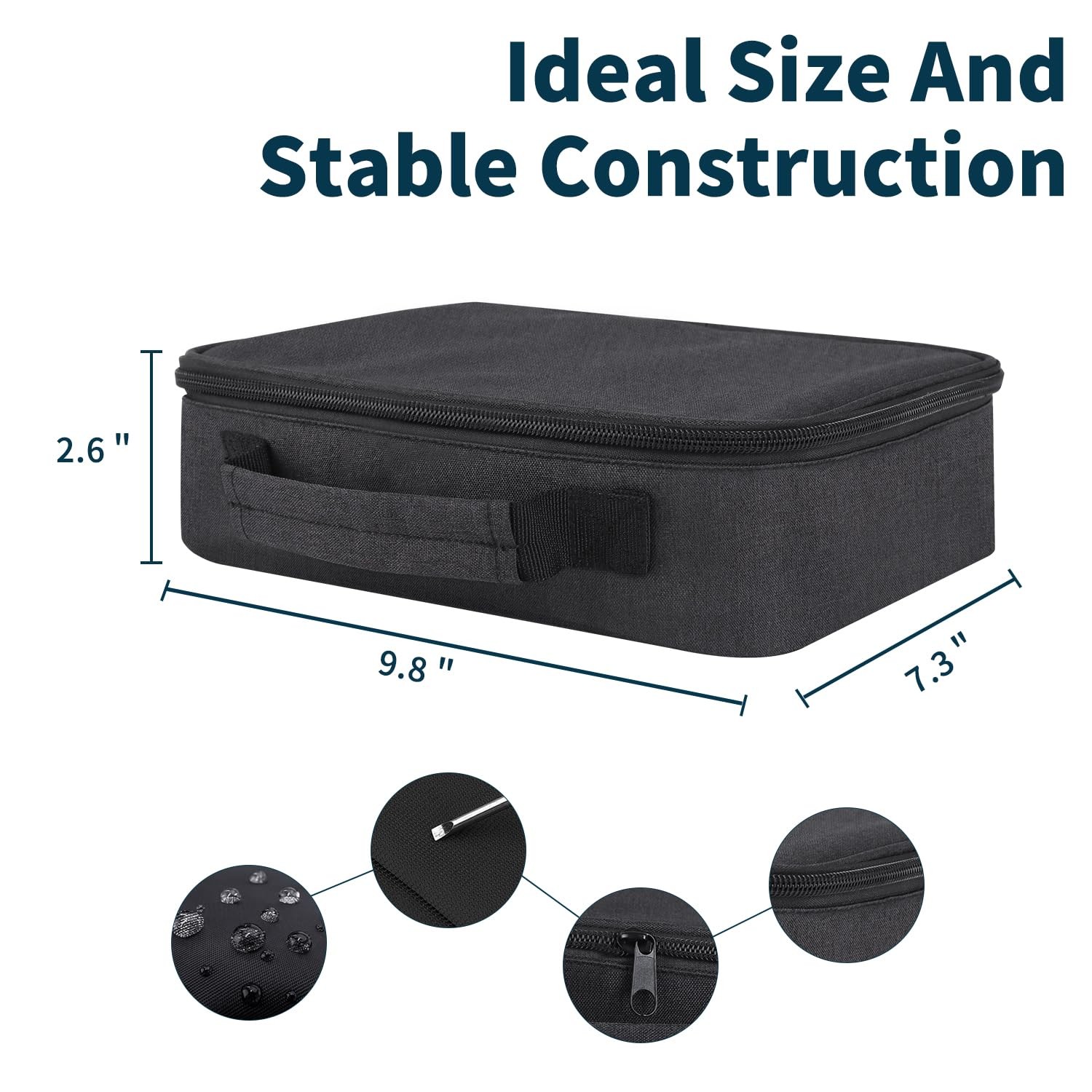 Portable Drill Bit Organizer Bag,Brill Bit Holder Tool Bag 1/4-Inch,3/8-Inch,…