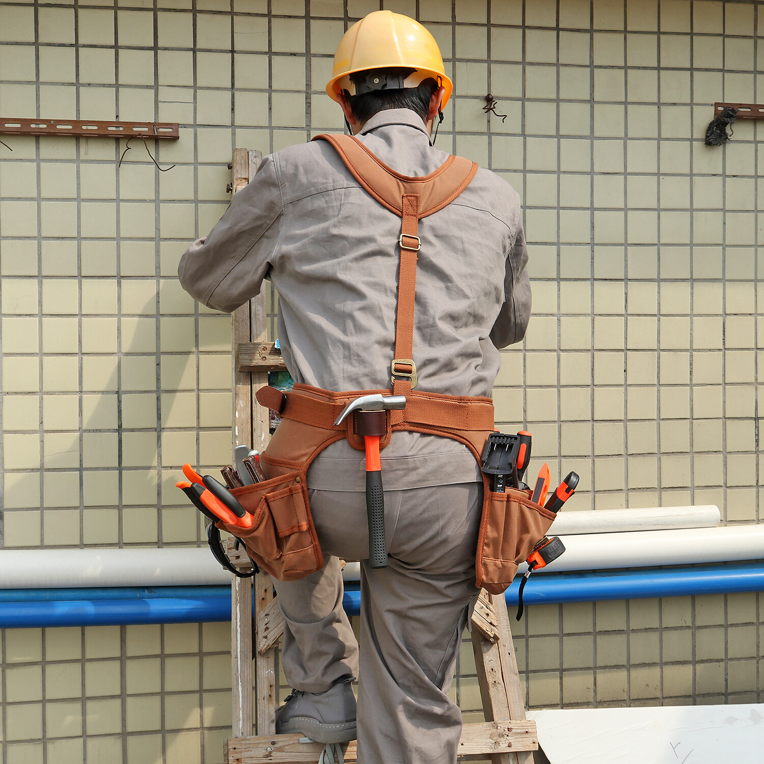 Builder Framer Tool Rig Belt Bag Carpenter Harness Pack Drills Pouch-TOURBON