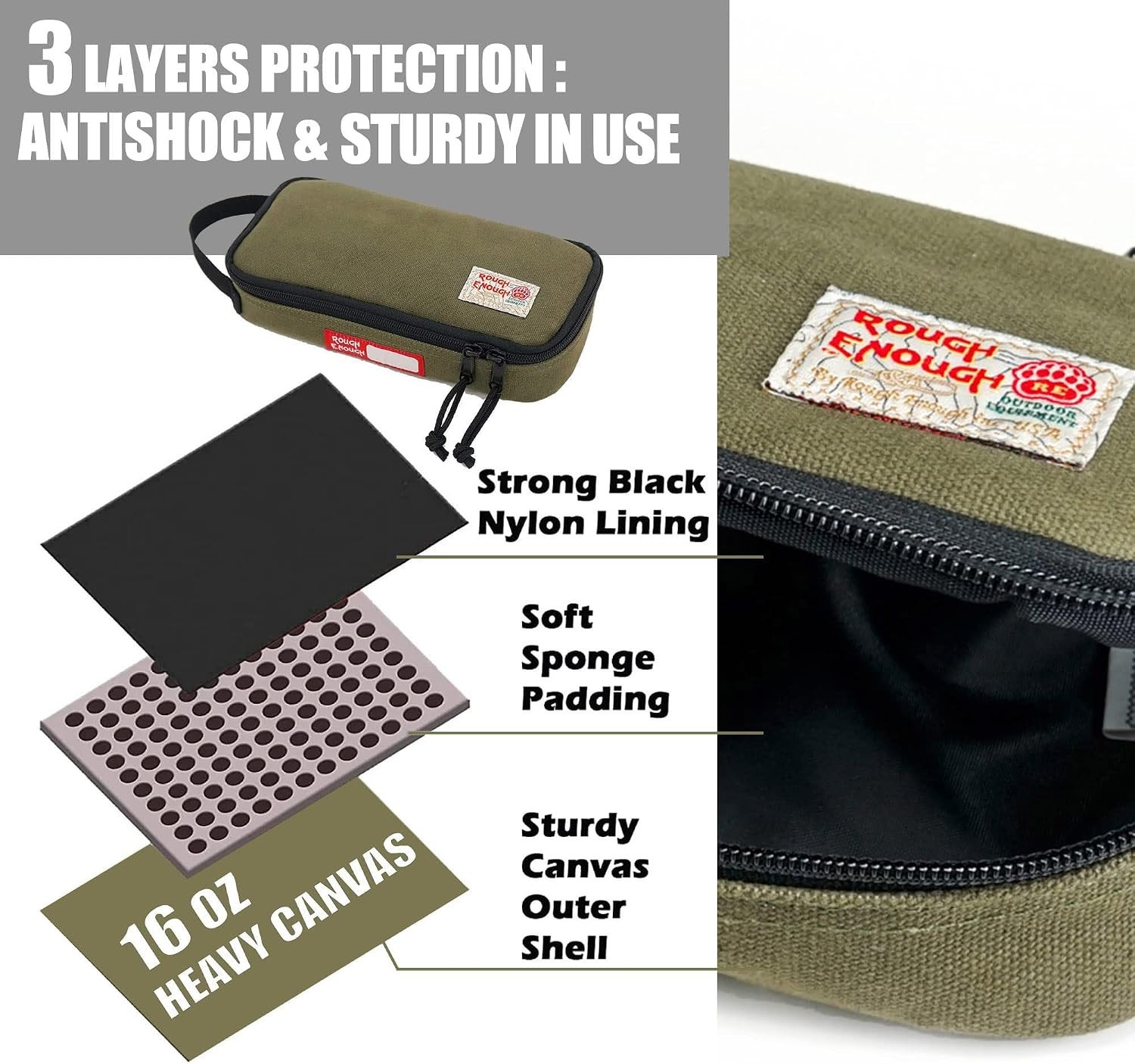 Rough Enough Small Tool Bag Pouch Organizer