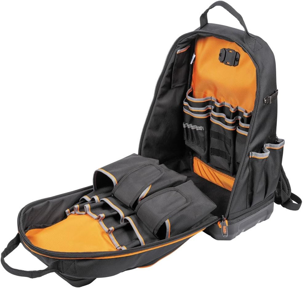 Klein Tools 62800BP Backpack Tool Bag, Tradesman Pro Extra-Large 40-Pocket Elect