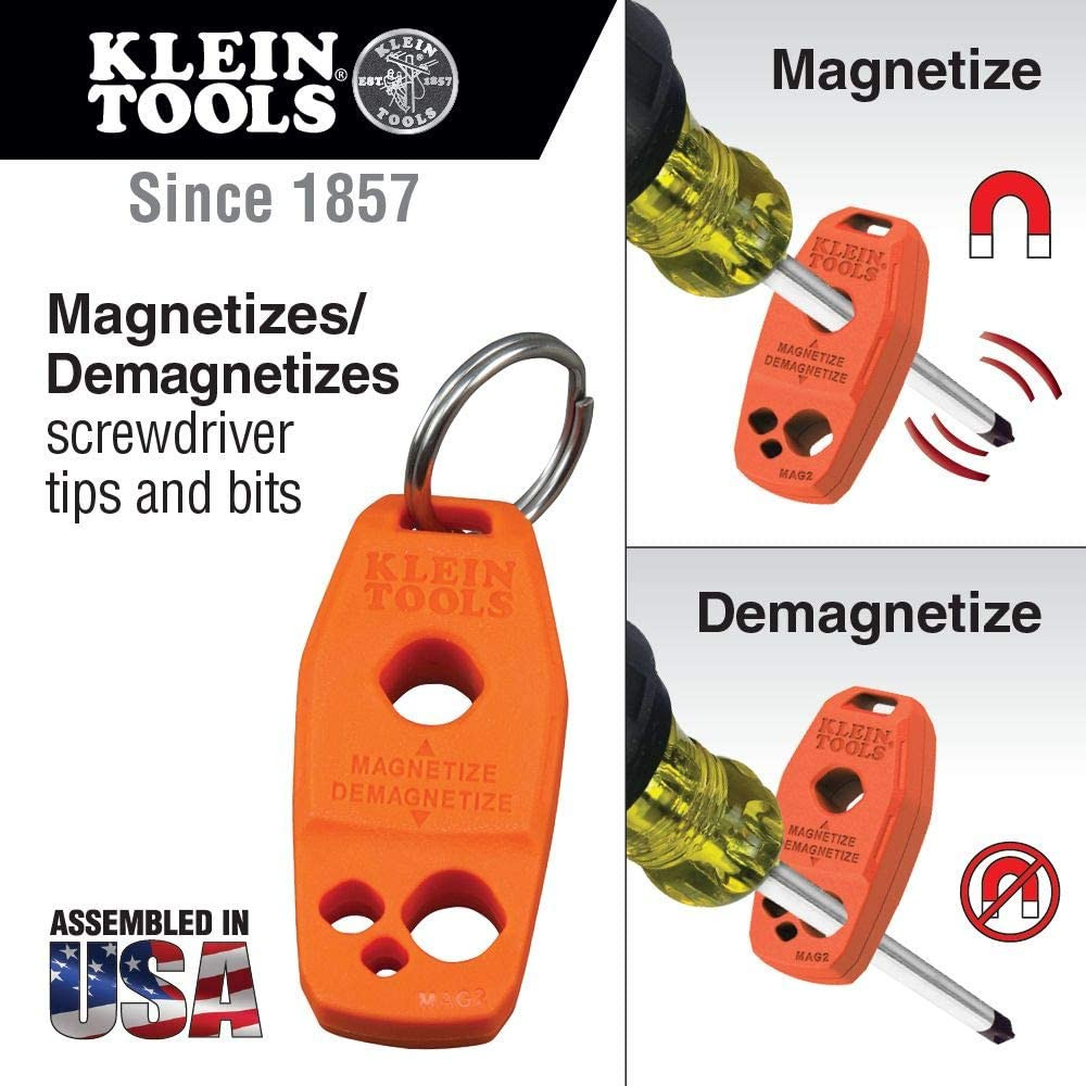 4-Pack Canvas Tool Bags with MAG2 Magnetizer/Demagnetizer for Easy Tool Use