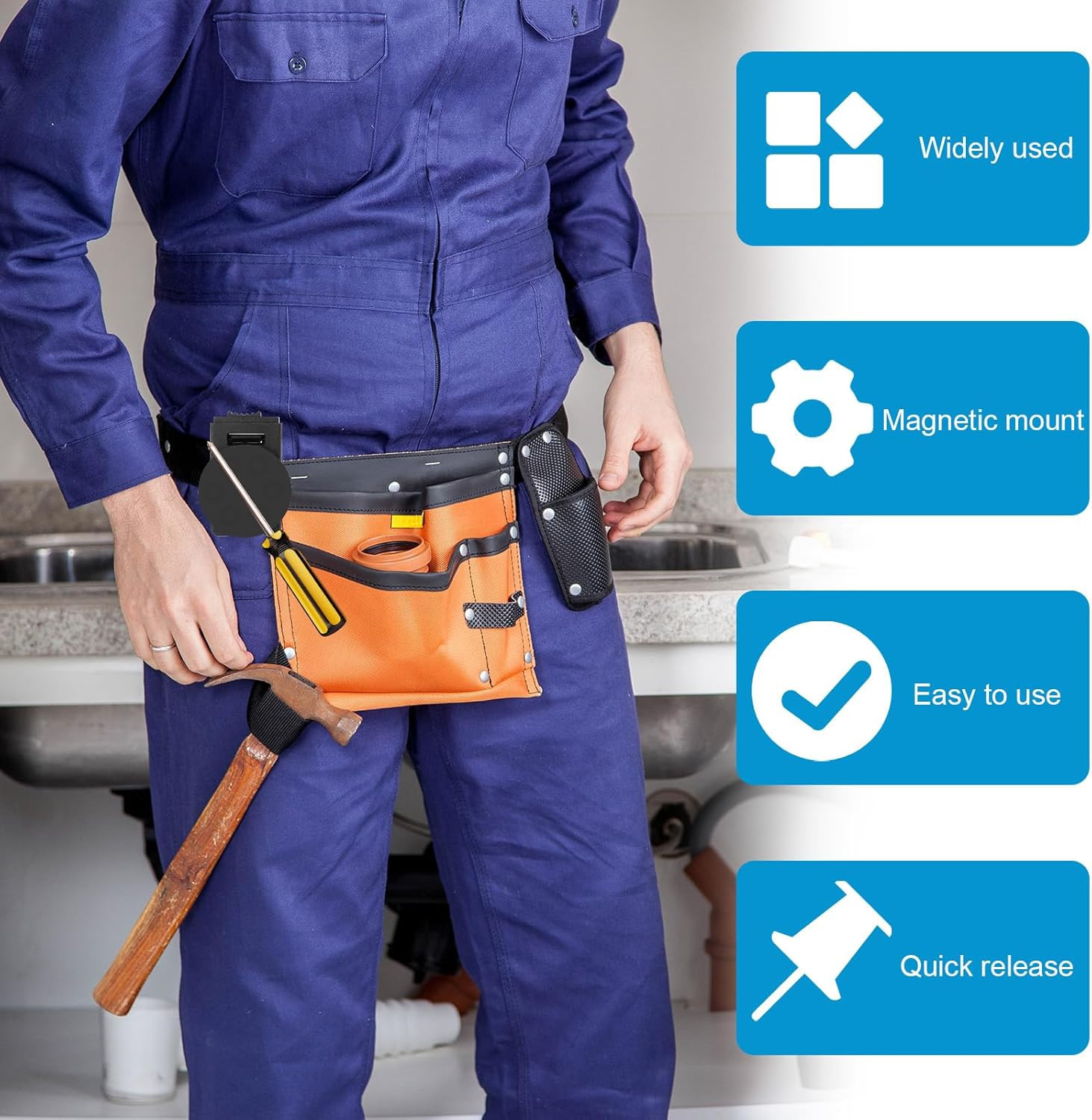 Magnetic Belt Clips, Heavy Duty Magnet Holster Magnetic Tool Holder Belt Acce…
