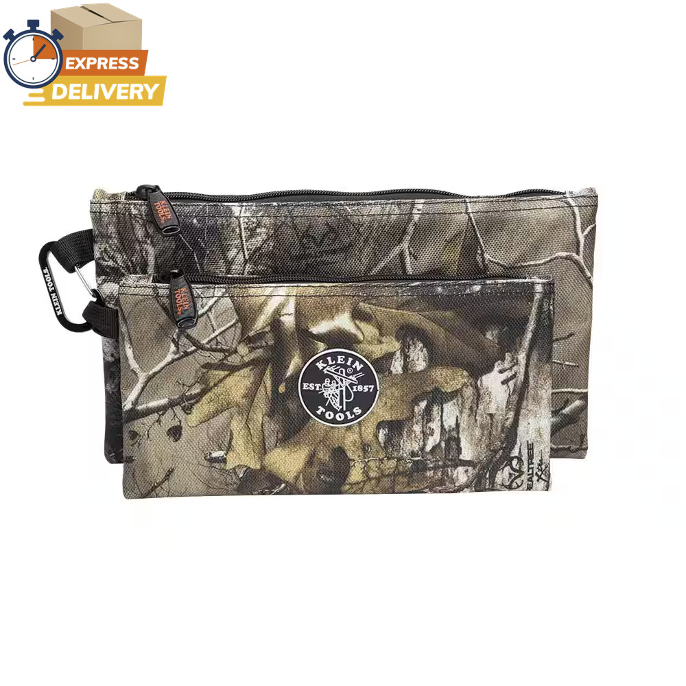 10 In. Camo Zipper Tool Bag, 2-Pack 👌