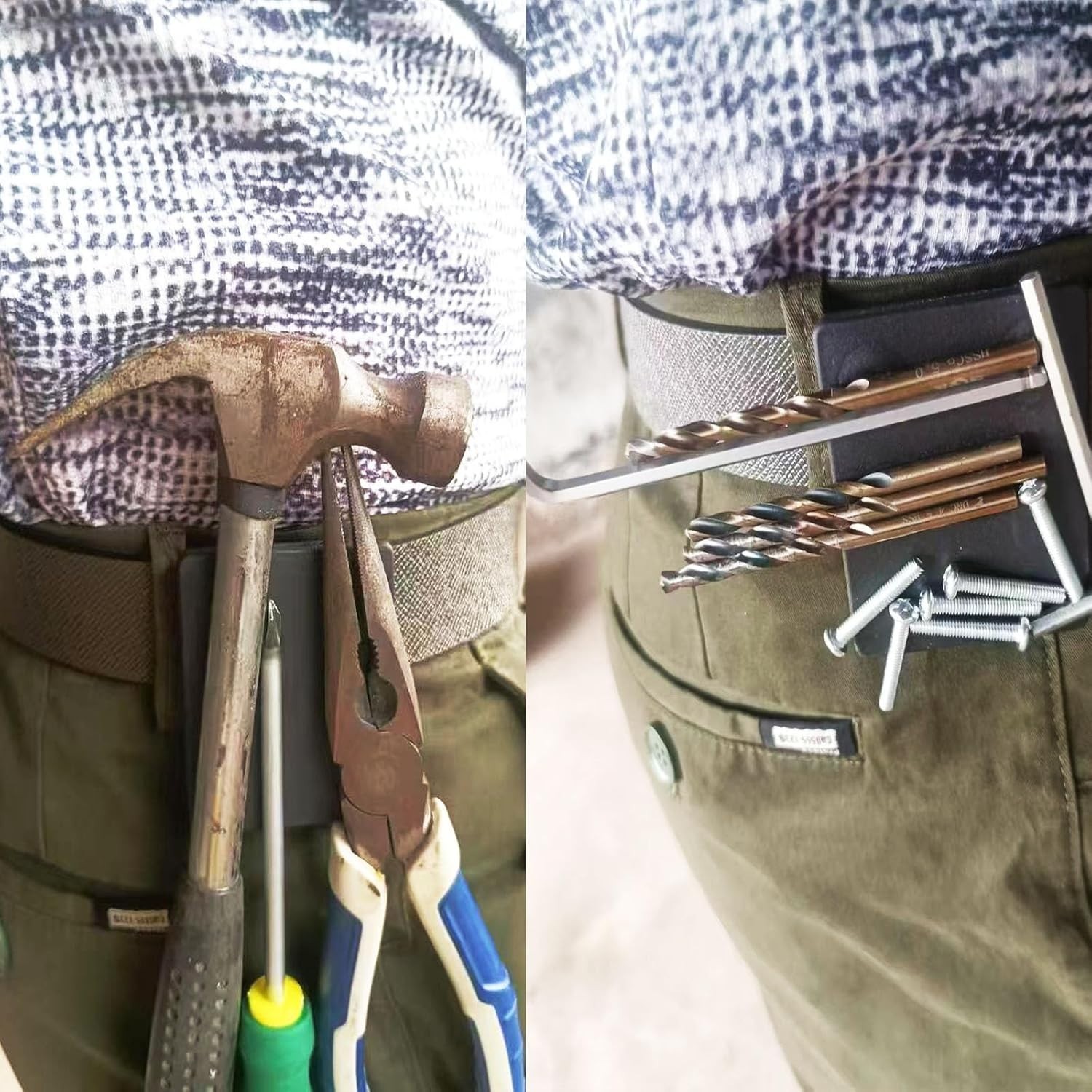 Heavy-Duty Magnetic Tool Holder Belt Clip for Tools and Accessories