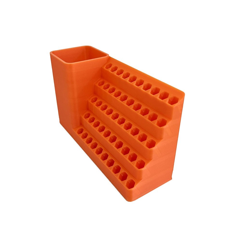 Orange Wall Mount Screwdriver Organizer Heavy Duty 25/50 Hole PP Plastic