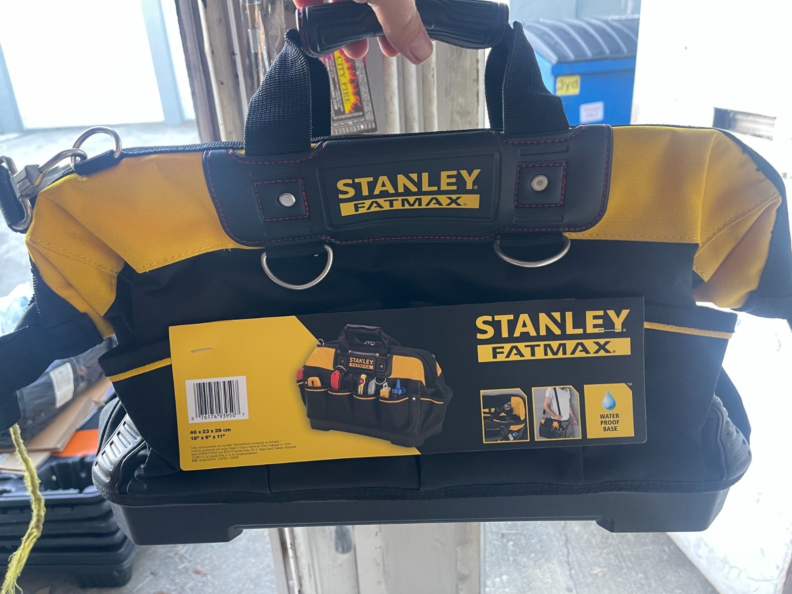 Stanley FatMax Technician Tool Bag Heavy Duty Hard Base Organizer NEW 18″