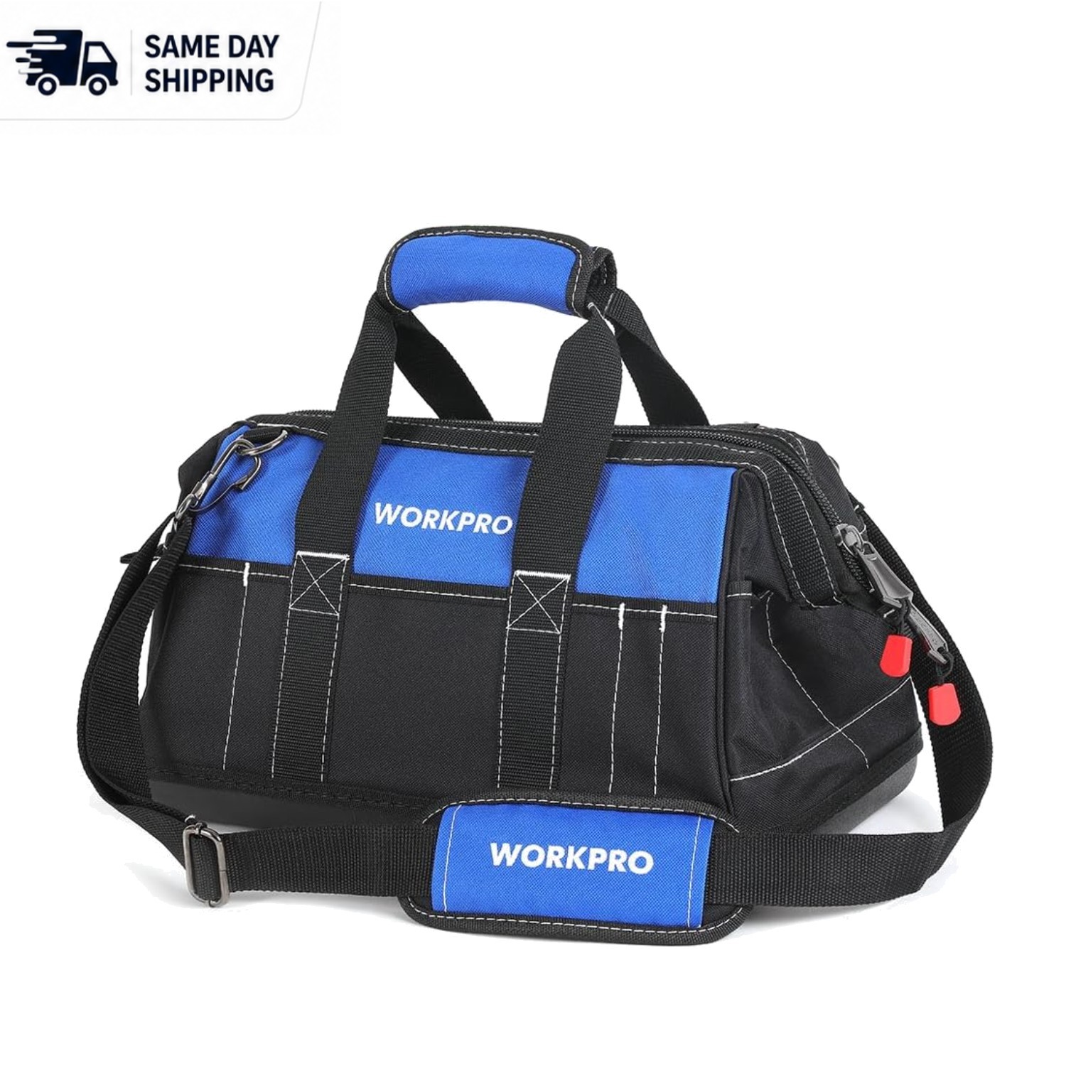 16-Inch Wide Mouth Tool Bag – Waterproof & Multi-Pocket Organizer for Every Task