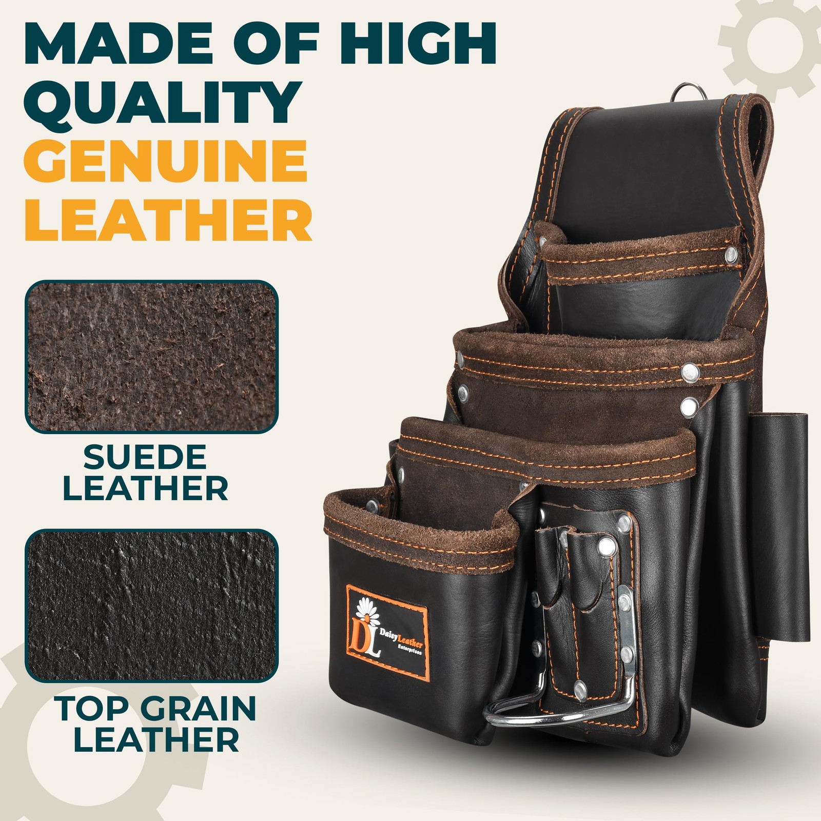 Daisy Leather Enterprises Daisy Leather Tool Bag – Pro 505 Premium Oil Tanned