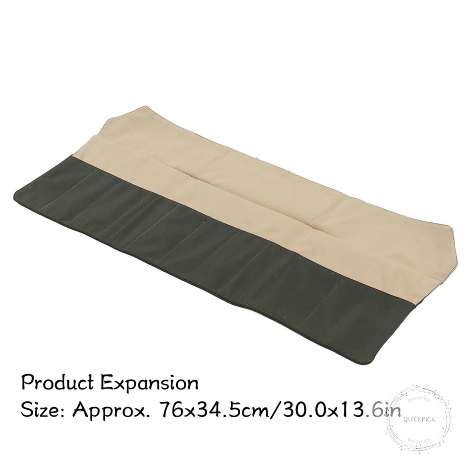 Bonsai Tool Roll, 10-Pocket Waterproof Canvas Bonsai Tool Case Heavy Duty Multif