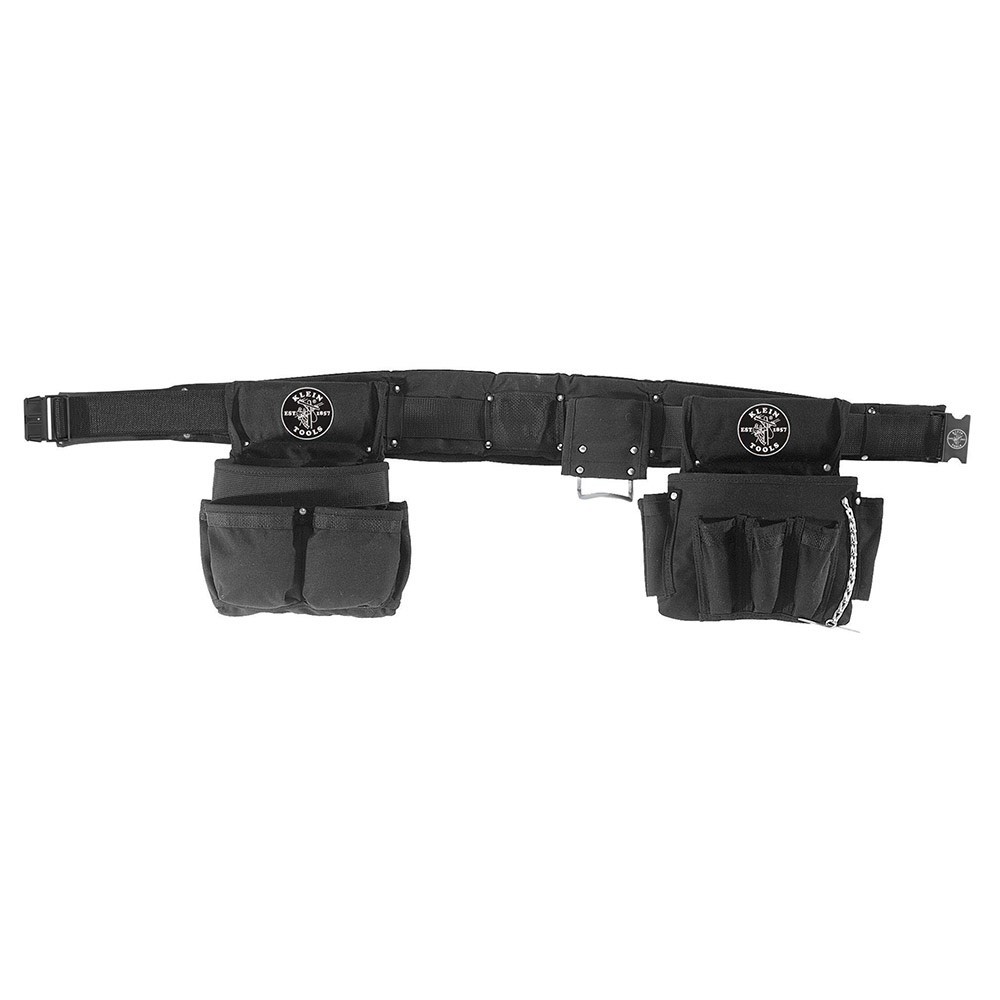 Klein Tools 5710XL Electrician’s Padded Tool Belt Pouch Combo 27 Pockets 4-Piece