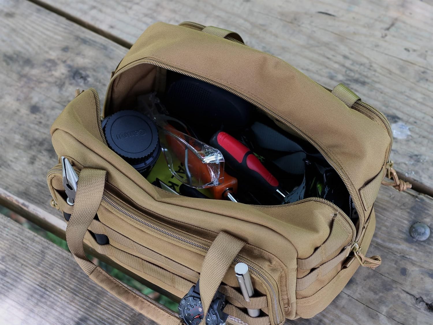 Rugged 12-Inch Tool Bag for Builders & Plumbers – Heavy Duty and Lightweight