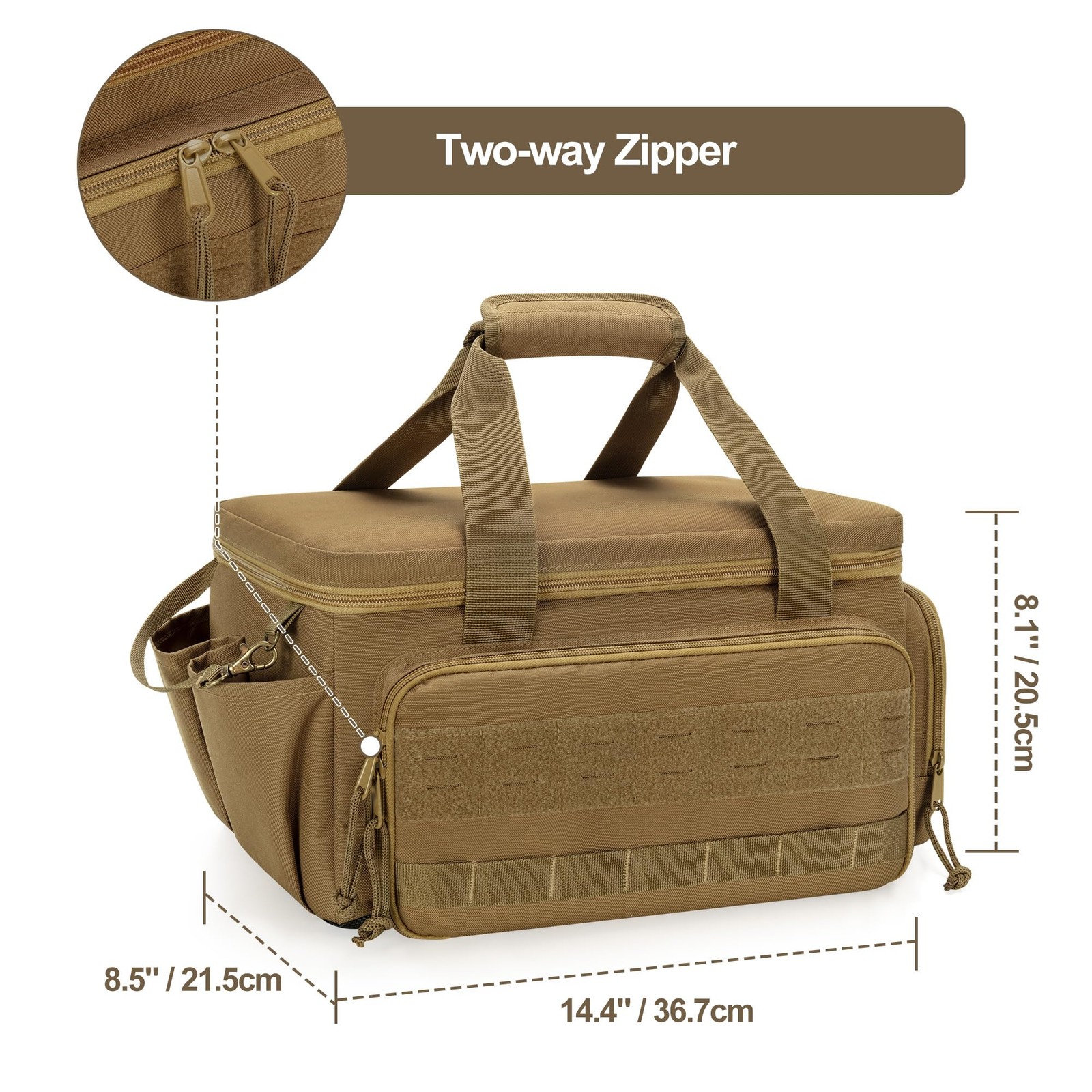 14-Inch Tool Bag with Anti-friction Bottom, Hand Tool Storage Organizer for M…