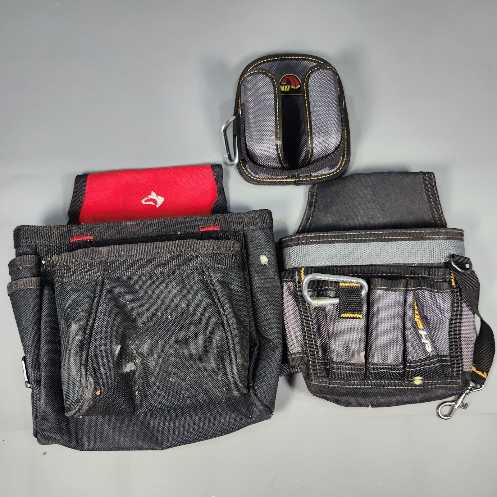 3 pack of Tool Belt Pouches, AWP, Husky, MagnoGrip