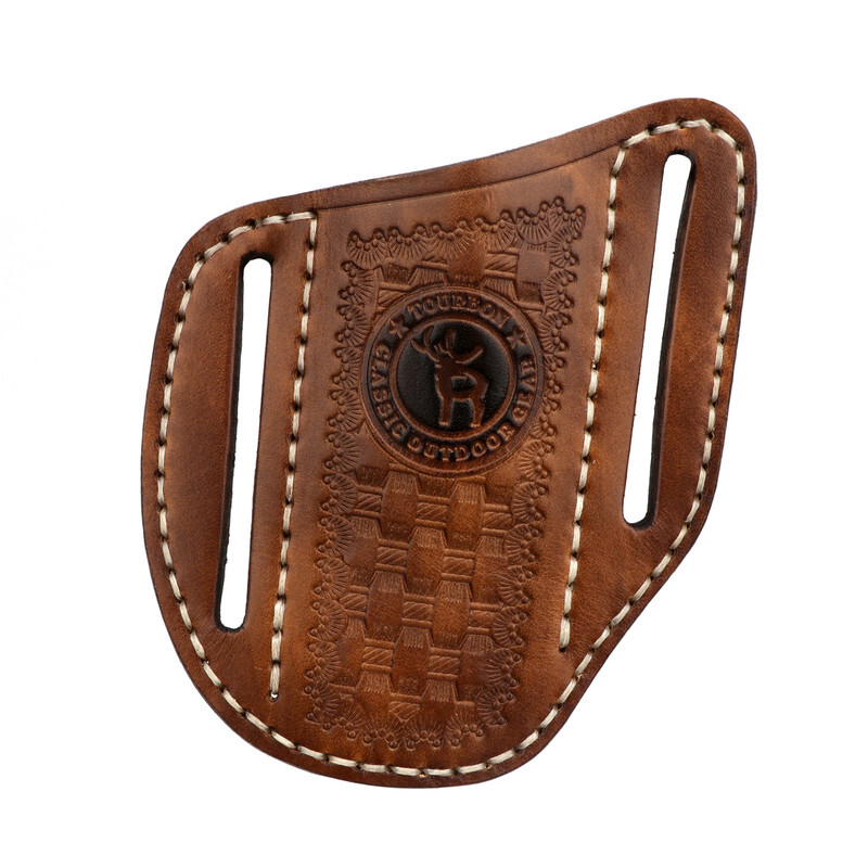 TOURBON Leather Mini Pockets Folding Knife Belt Pouch Tool Carry Sheath Cover US