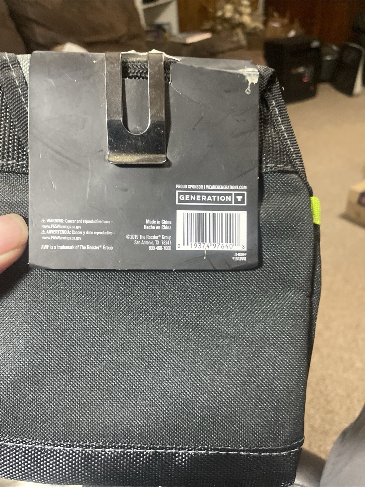 AWP Trapjaw Clip-On Fastener Pouch with Spring-Loaded Technology Metal Belt Clip